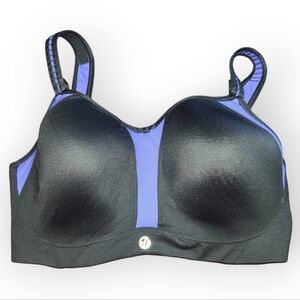 Soma Sport Max Support Contour Underwire Sports Bra Size 36G Black & Purple